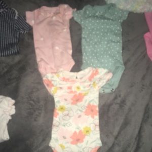 Three preemie onesies for 9.00
